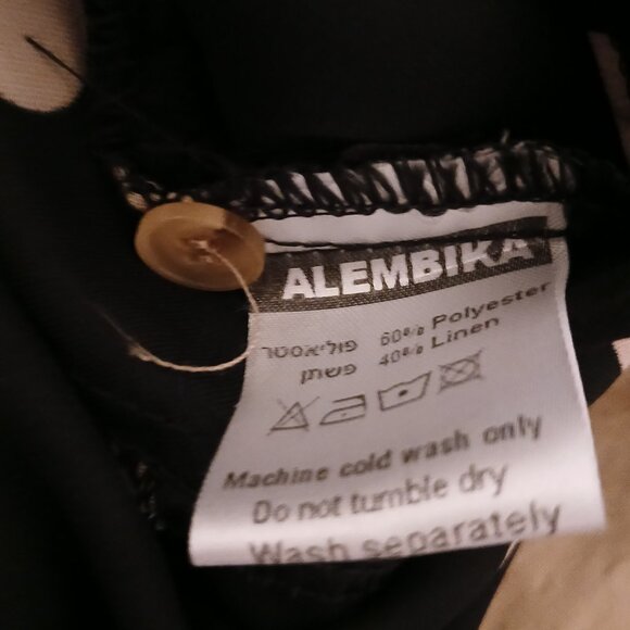 Alembika Balloon Shaped Dress Size 1 Linen Blend - Picture 8 of 9